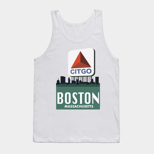 Fenway Citgo Sign Boston Tank Top by Rosemogo